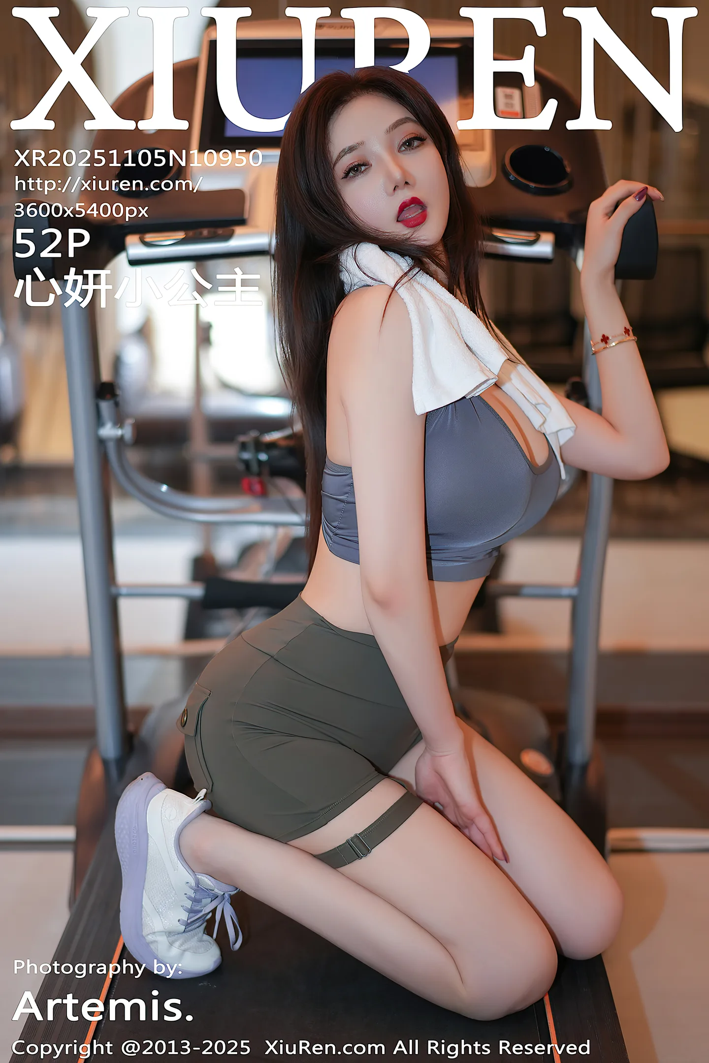 [XiuRen秀人网]No.10950_女神心妍小公主健身房性感深色运动服秀丰满身材迷人诱惑写真52P-秀人网 - XiuRen.Pro